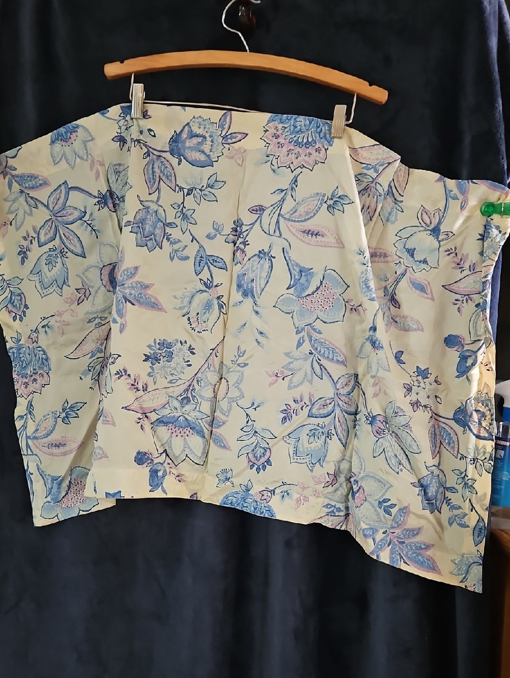 Pair Of Vintage Curtain 39"W X 24" Long